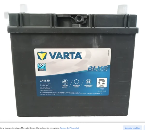 Batería Varta 45JD